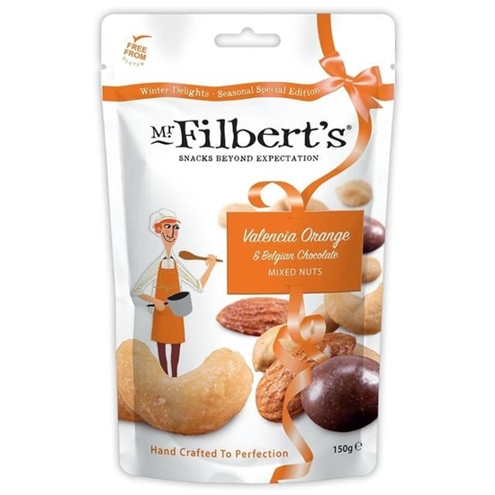 Picture of VALENCIA ORANGE & BELGAIN CHOC MIXED NUTS 150G X 1