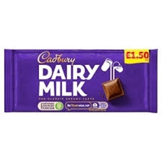 Picture of PM £1.50 CADBURY DAIRY MILK 95G X 22 