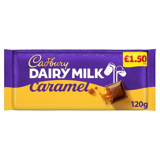 Picture of PM £1.50 CADBURY DAIRY MILK CARAMEL 120G X 16