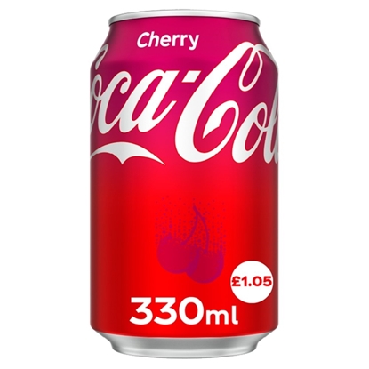 Picture of PM £1.05 CHERRY COKE CANS 330ML X 24 