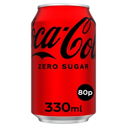 Picture of PM 80P COKE *ZERO* CANS  330ML X 24