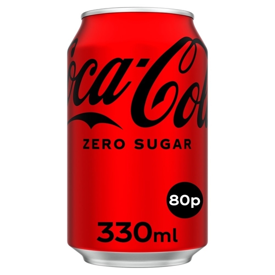 Picture of PM 80P COKE *ZERO* CANS  330ML X 24