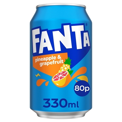 Picture of PM 80P FANTA GRAPEFRUIT & PINEAPPLE CAN 330ML X 24