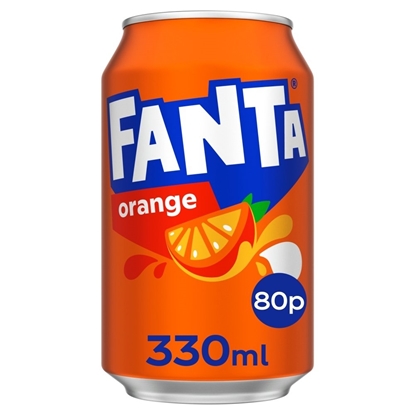 Picture of PM 80P FANTA ORANGE CANS 330ML X 24 