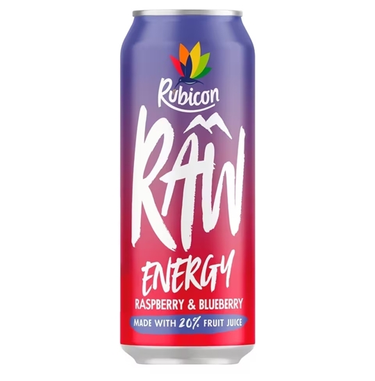 Picture of RUBICON RAW RASPBERRY & BLUEBERRY 500ml x 12