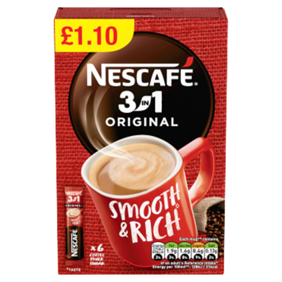 Picture of PM £1 NESCAFE 3IN1 ORIGINAL (16G X 6) X 11