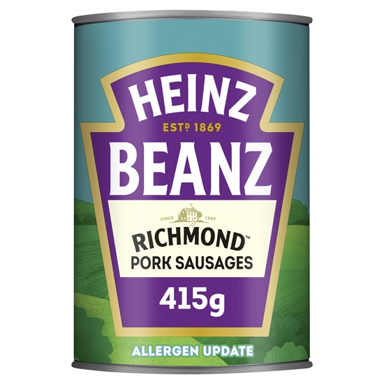 Picture of PM £2.20 HEINZ BEANS & RICHMOND SAUSAGE 415G X 6 