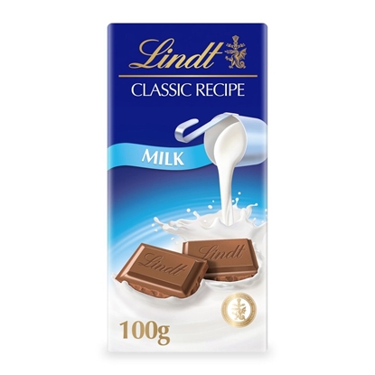 Picture of PM £1.95 LINDT CLASSIC MILK BAR 100G X 8 