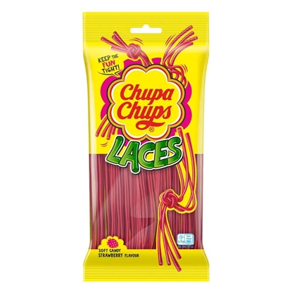 Picture of CHUPA CHUPS STRAWBERRY LACES 90G X 18