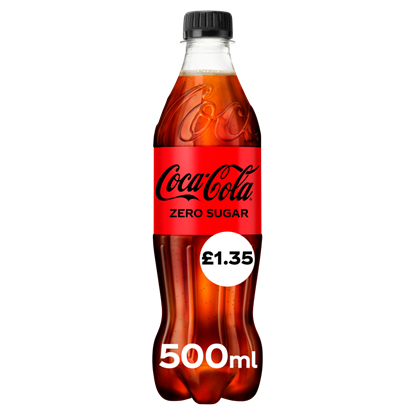 Picture of PM £1.35 COKE *ZERO* 500ML BOTTLES X 12 