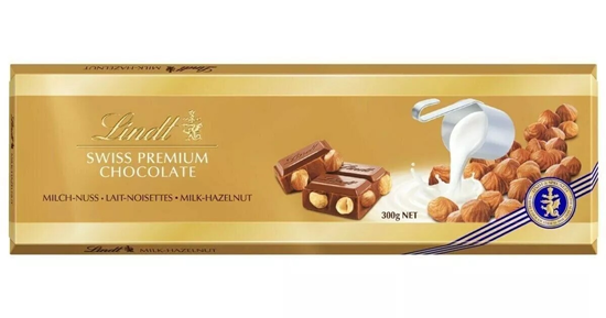 Picture of LINDT GOLD BAR HAZELNUT 300GX10 SRP