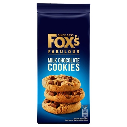 Picture of PM £2.20 FOXS FAB MILK CHOCOLATE COOKIES 175G X 8