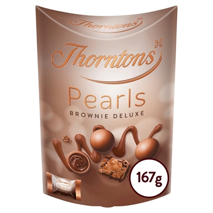 Picture of THORNTONS PEARLS FUDGE BROWNIE 167g x 4  25% OFF