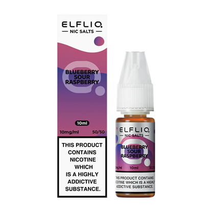 Picture of ELF LIQUID BLUEBRY SOUR RASP NIC SALT 10MG 10MLx10