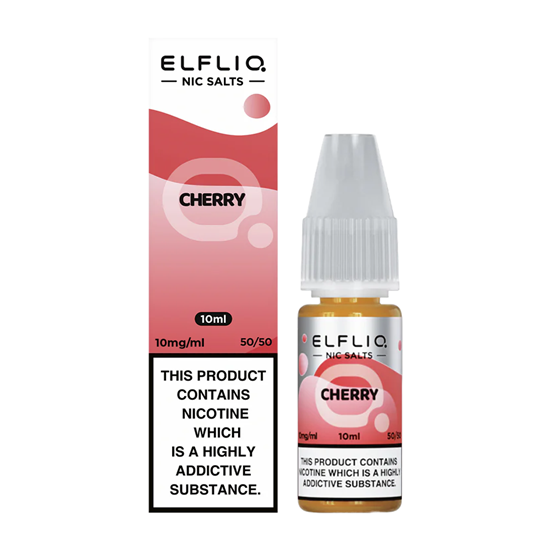 Picture of ELF LIQUID CHERRY NIC SALT 10MG 10MLx10