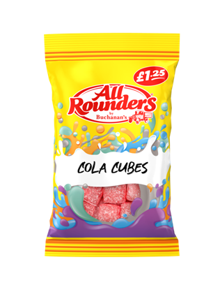 Picture of PM £1.25 ALL ROUNDERS COLA CUBES 110G X 12