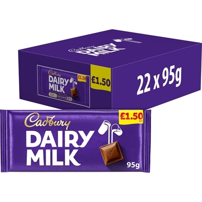 Picture of PM £1.50 CADBURY DAIRY MILK 95G X 22 