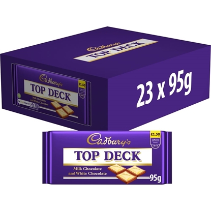 Picture of PM £1.50 CADBURY TOP DECK (MILK/WHITE) 95G x23