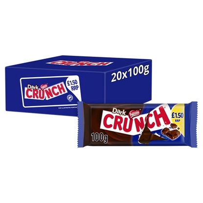 Picture of PM £1.50 CRUNCH DARK CHOC GIANT 100G X 20 