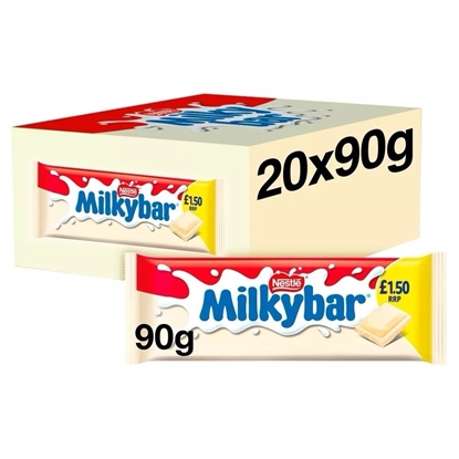 Picture of PM £1.50 MILKYBAR BLOCK 90G X 20