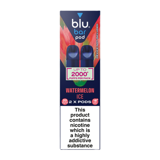 Picture of BLU BAR POD 2000 WATERMELON ICE 20MG X 10 £3 off