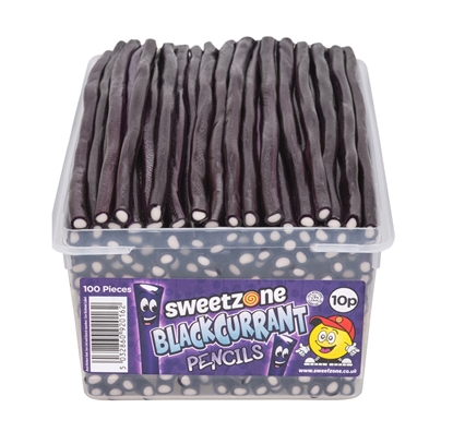 Picture of SWEETZONE PENCILS BLACKCURRANT 100 X 10P