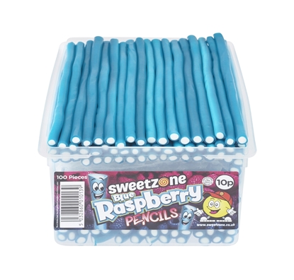 Picture of SWEETZONE PENCILS BLUE RASPBERRY 100 X 10P