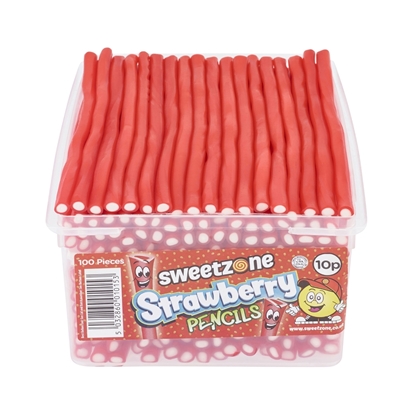 Picture of SWEETZONE STRAWBERRY PENCILS 100 X 10P