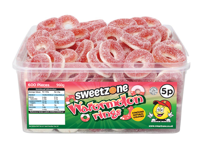 Picture of SWEETZONE WATERMELON RINGS 120 X 5P