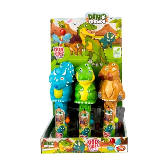 Picture of BIP DINO AND FRIENDS POP UPS LOLLIPOP X 12