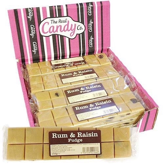 Picture of CANDY CREATIONS RHUM & RAISIN FUDGE BARS 130G X 16