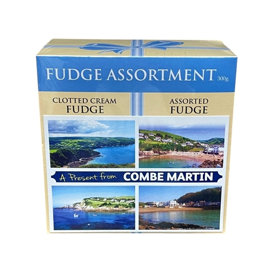 Picture of FUDGE ASSORTMENT POSTCARD COMBE MARTIN 300G X 10