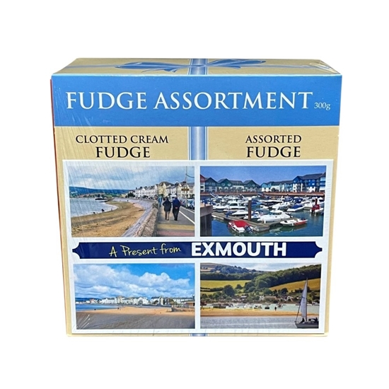 Picture of FUDGE ASSORTMENT POSTCARD EXMOUTH 300G X 10