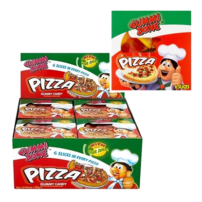 Picture of GUMMI ZONE GUMMY PIZZA 21G X 24