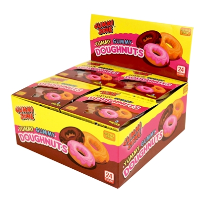 Picture of GUMMI ZONE YUMMY GUMMY DOUGHNUTS 21G X 24