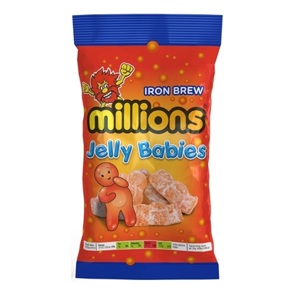 Picture of MILLIONS IRON BREW JELLY BABIES 180G X 10