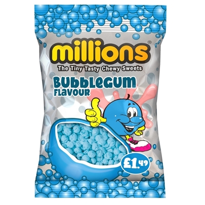 Picture of PM £1.49 MILLIONS BUBBLEGUM BAGS 110g x 12