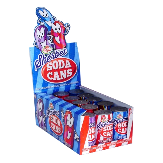 Picture of ROSE SHERBET SODA CANS 55G X 15