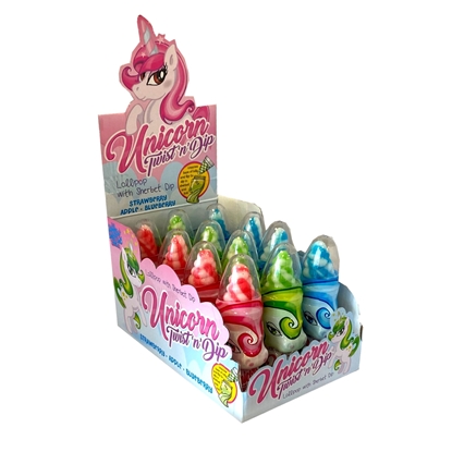 Picture of THE CANDY CASTLE CREW UNICORN TWIST 'N' DIP LOLLY