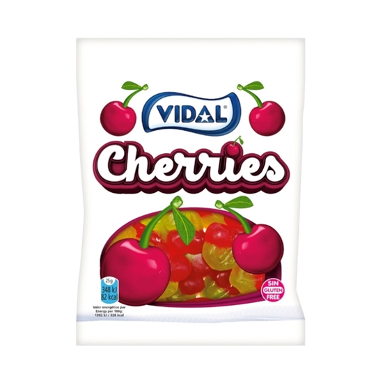 Picture of VIDAL JELLY CHERRIES *BAGS* 90g x 14