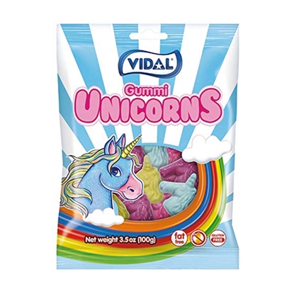 Picture of VIDAL JELLY UNICORNS *BAGS* 90g x 14