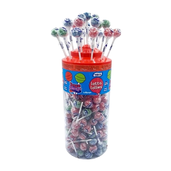 Picture of VIDAL TONGUE PAINTER SOUR BLUE RASPB. LOLLIES X 15