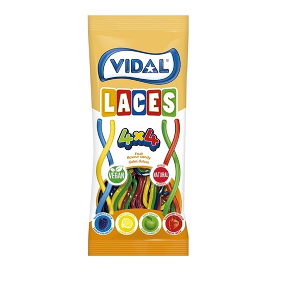 Picture of VIDAL RAINBOW LACES *BAGS* 90g x 14