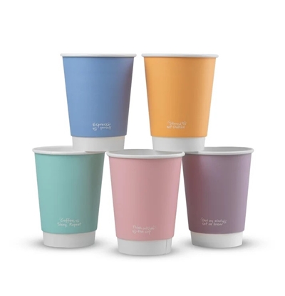 Picture of VEGWARE 8OZ 'FEEL GOOD'  DOUBLE WALLED CUPS X 500