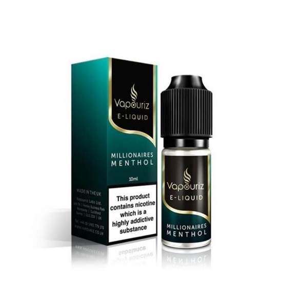 Picture of VPZ MILLIONAIRES MENTHOL E LIQUID 10ML 0MG X 10