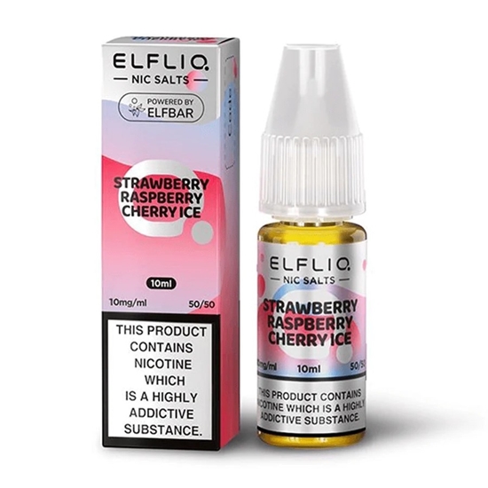 Picture of ELF LIQUID STRAW/RASP/CHERRY NIC SALT 20MG 10MLx10