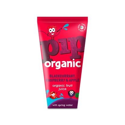 Picture of PIP ORGANIC 180ML BLACKCURRENT, RASP, APPLE X24