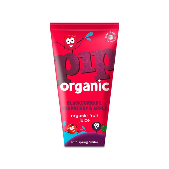 Picture of PIP ORGANIC 180ML BLACKCURRENT, RASP, APPLE X24