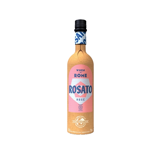 Picture of WHEN IN ROME 75cl ROSATO WINE PAPER BOTTLE X 6