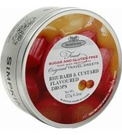 Picture of SIMPKINS SUGAR FREE & GLUTEN FREE RHUB & CUST 175G
